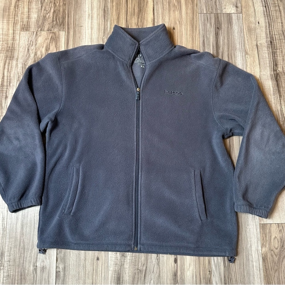 Baleno Outfitters Men's Fleece Zip Up Jacket Size XL Navy Blue